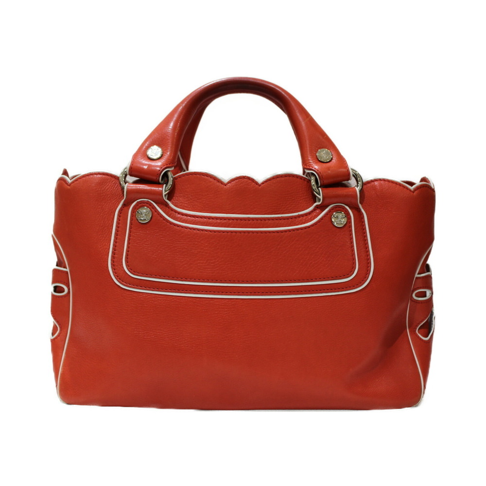 Celine Boogie Bag Red Leather Handbag - Picture 4 of 7